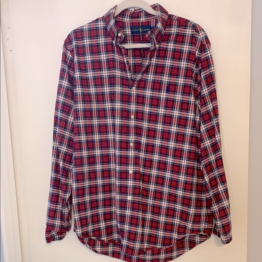Ralph Lauren Red Plaid Men's Shirt